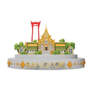 Bangkok Resin Mockup Deco Giant Swing