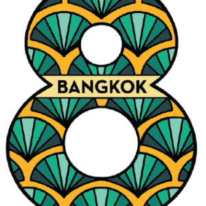 Bangkok Solid30 Keychain Number 8