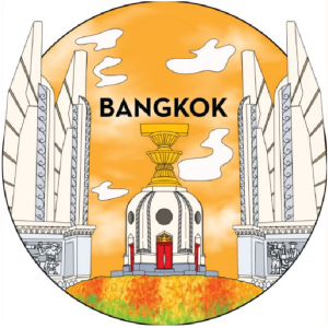 Bangkok Resin Plate Deco Monument