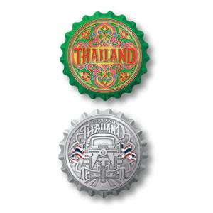 Thailand Solid Magnet Beer Opener Thailand & TukTuk Car