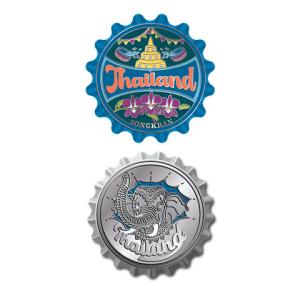Thailand Solid Magnet Beer Opener Song Kran & Elephant