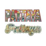 Pattaya Solid25 magnet Font100 Beach & Walking Street