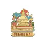 Chiangmai Solid25 magnet Doi Suthep & Cherry Blossom