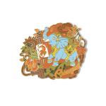 Chiangmai Solid25 magnet Elephant Painting