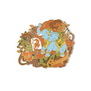 Chiangmai Solid25 magnet Elephant Painting