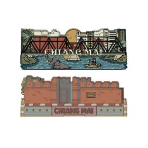 Chiangmai Zinc magnet Chiang Mai City View&Red car