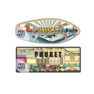 Phuket Zinc magnet Surfing Board and Old town