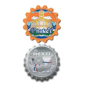 Phuket Solid Magnet Beer Opener Museum Phuket & Long tail boat