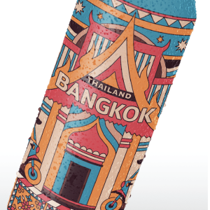 Bangkok Bottle Deco Mix Pattern