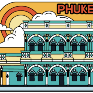 Phuket Solid Magnet Deco sino portuguese