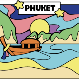 Phuket Solid Magnet Whimsical phi phi island