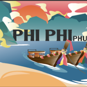 Phuket Zinc Magnet Flat long boat