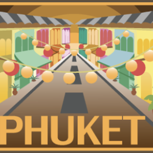 Phuket Zinc Magnet Retro soi romanee