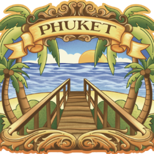 Phuket Wood Magnet Nouveau naithon beach