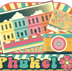 Phuket Wood Magnet Retro Street Art