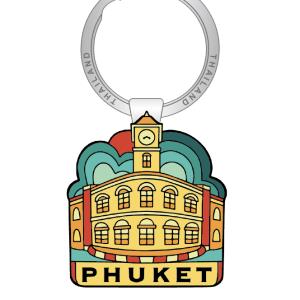 Phuket Solid Keychain Whimsical Sino-Portuguese Building