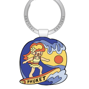 Phuket Solid Keychain Whimsical surfboard