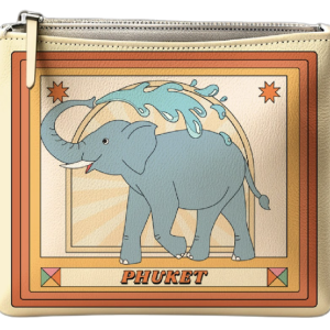 Phuket Pouch Retro Elephant Showering