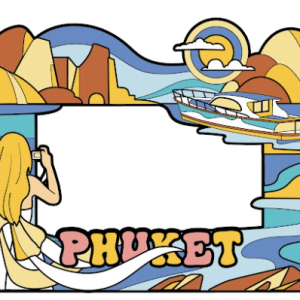 Phuket Magnet PVC Picture Frame dressing and boat