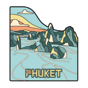 Phuket PVC Magnet Retro Promthep Cape