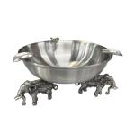 pewter ashtray 8601B plain-elephant