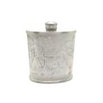 pewter flask 909A2 2elephant